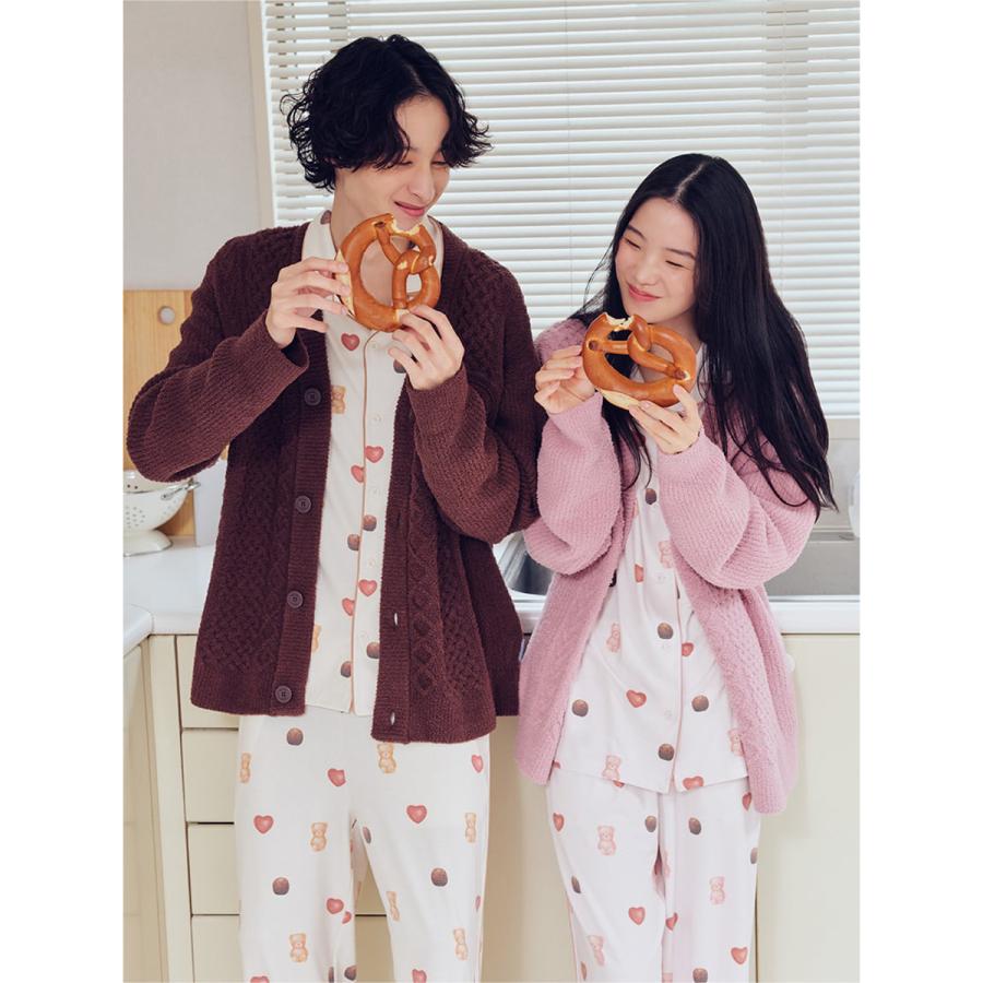 gelato pique（ジェラートピケ） オム Valentine アランカーディガン