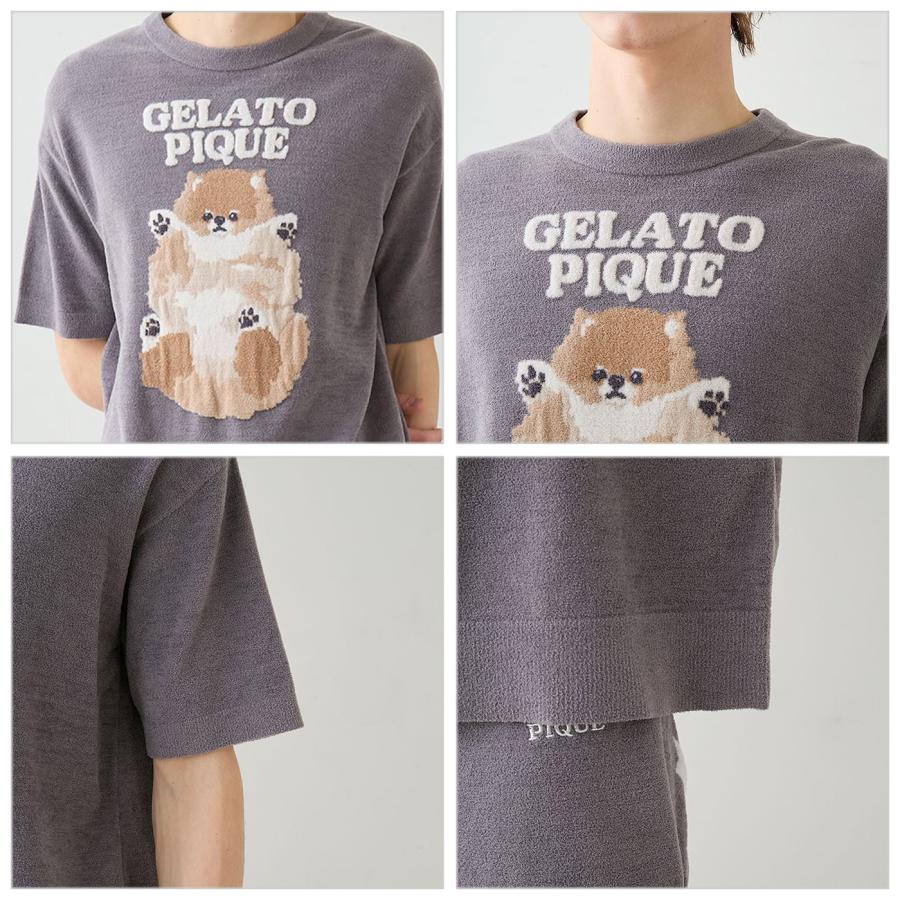 gelato pique（ジェラートピケ） オム ドッグジャガードプルオーバー