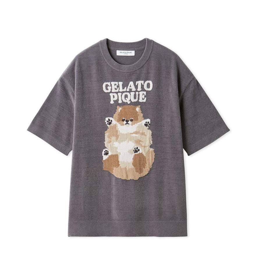 gelato pique（ジェラートピケ） オム ドッグジャガードプルオーバー