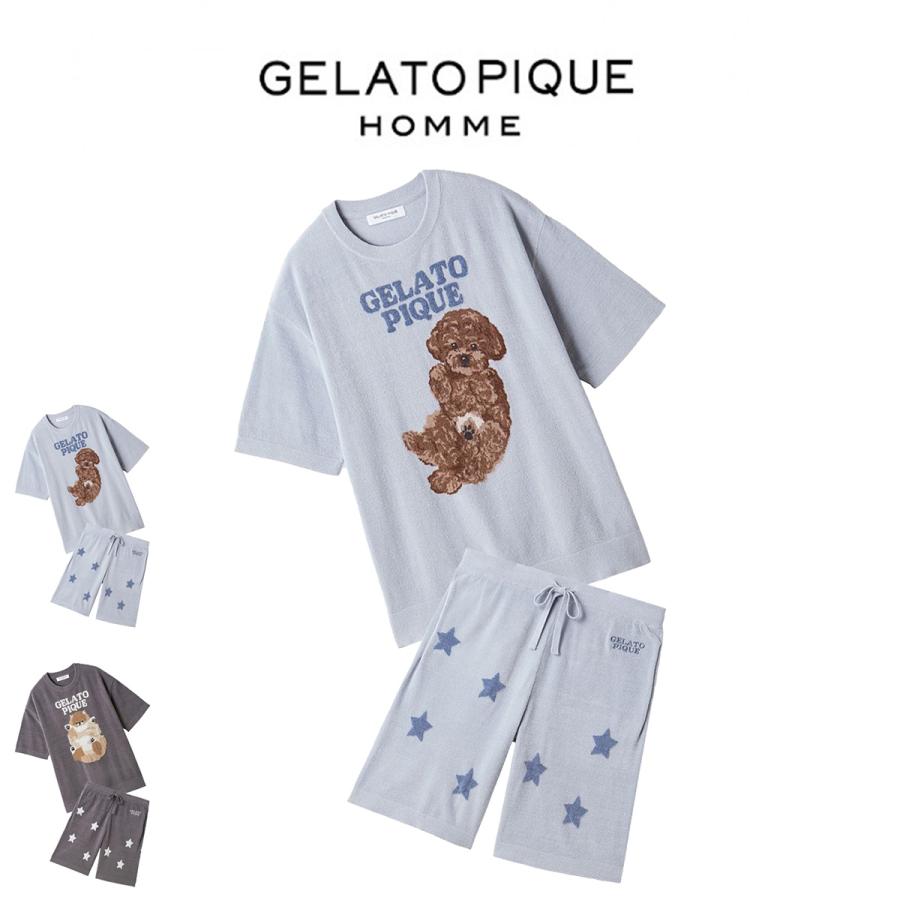 gelato pique（ジェラートピケ） オム ドッグジャガードプルオーバー