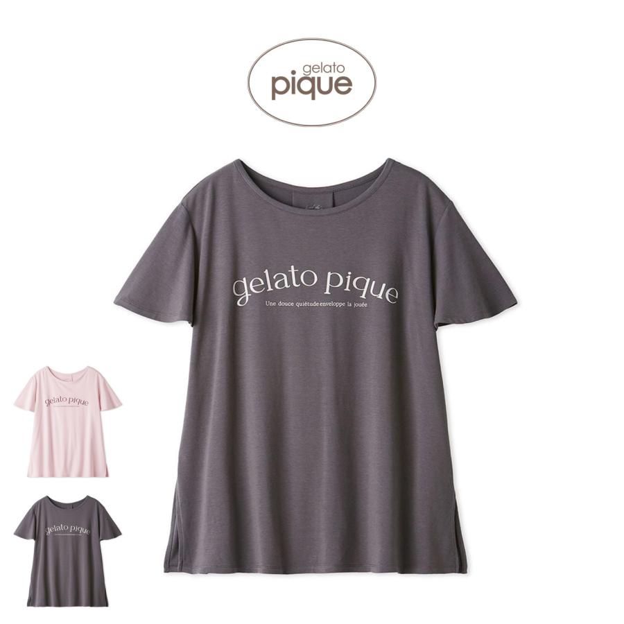 gelato pique（ジェラートピケ） マタニティレーヨンロゴプルオーバー