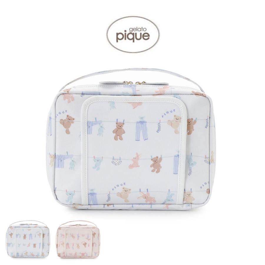 gelato pique（ジェラートピケ） ウォッシングアニマル柄おむつポーチ