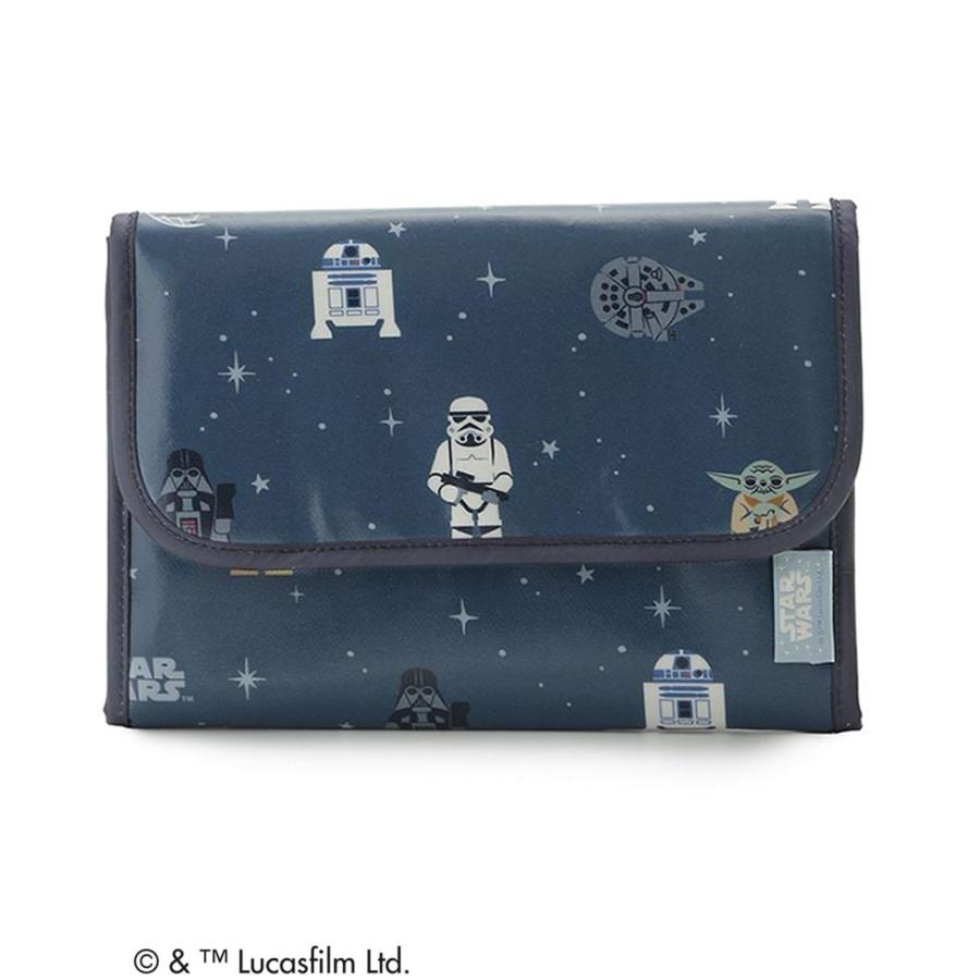 ジェラートピケ STAR WARS 総柄母子手帳ケースM ppgb262504 スターウォーズ コラボ ジェラピケ ママグッズ 抗菌防臭 収納ケース 出産祝い gelato piqueの画像