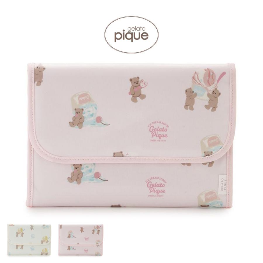 gelato pique（ジェラートピケ） アイスクリームベア柄母子手帳ケースL