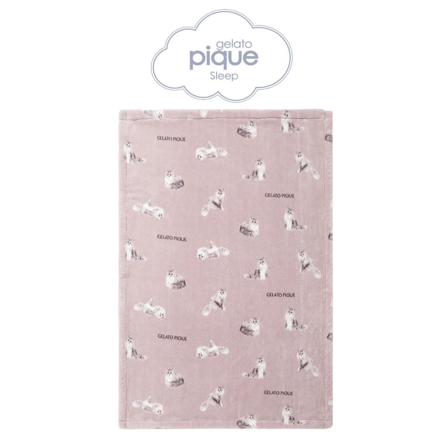 gelato pique（ジェラートピケ） Sleep CAT柄プリント毛布 psgg255800