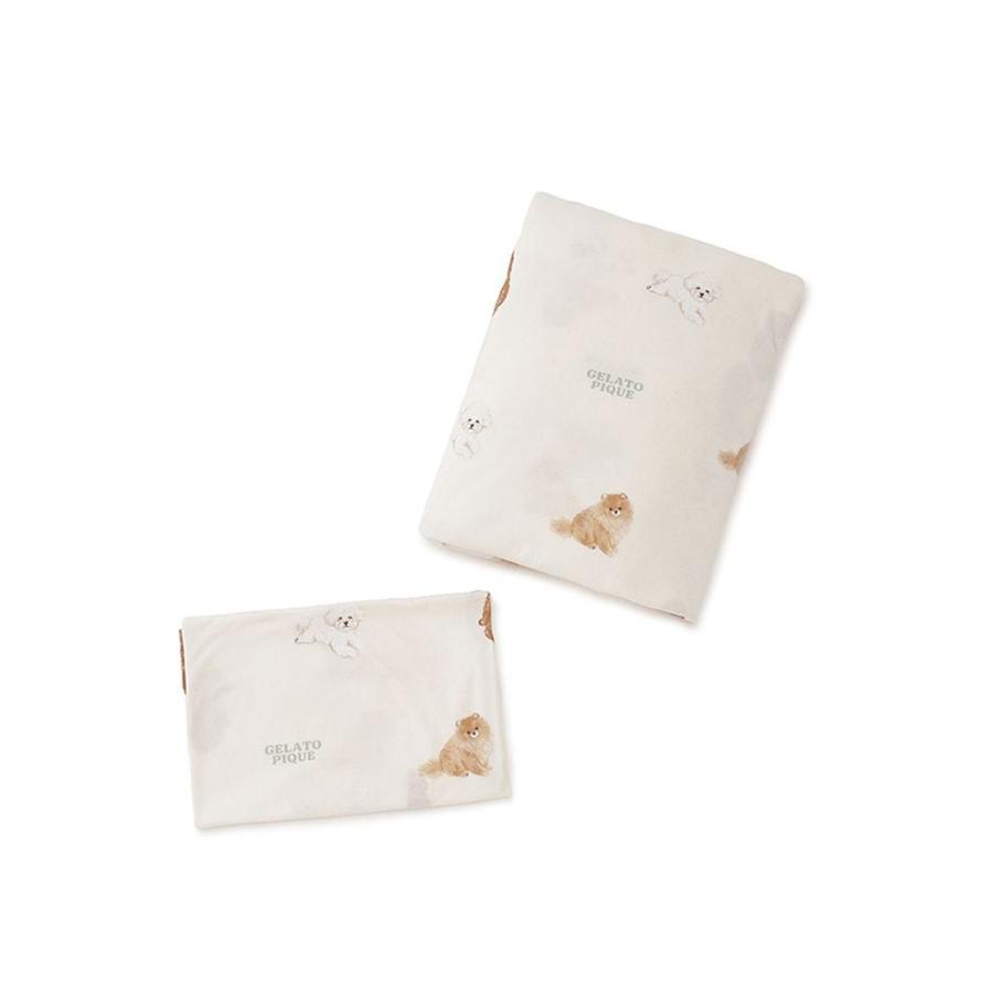 gelato pique（ジェラートピケ） DOG柄プリント寝具2点セット