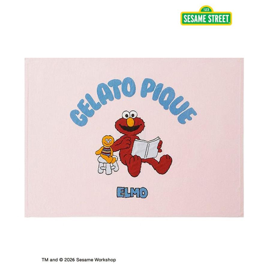 ジェラートピケ　新品タグ付き　セサミストリート　ベビモコ　ジャガード上下セット gelato pique（ジェラートピケ） Sleep SESAME STREET エアリーモコ