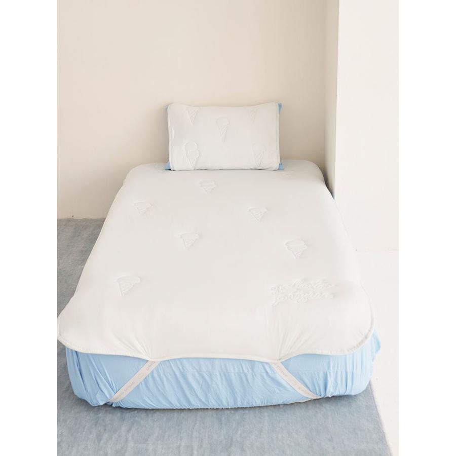gelato pique（ジェラートピケ） Sleep 接触冷感 アイスロゴキルト敷き