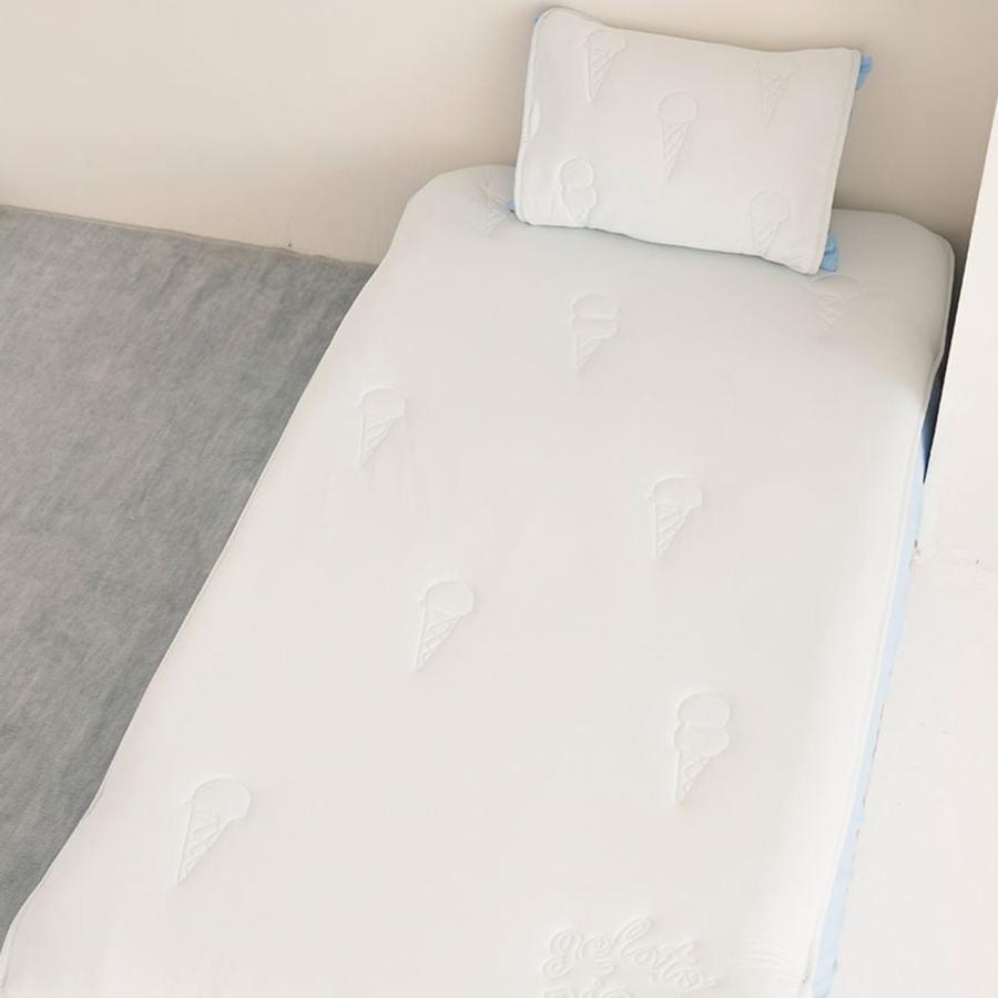 gelato pique（ジェラートピケ） Sleep 接触冷感 アイスロゴキルト敷き