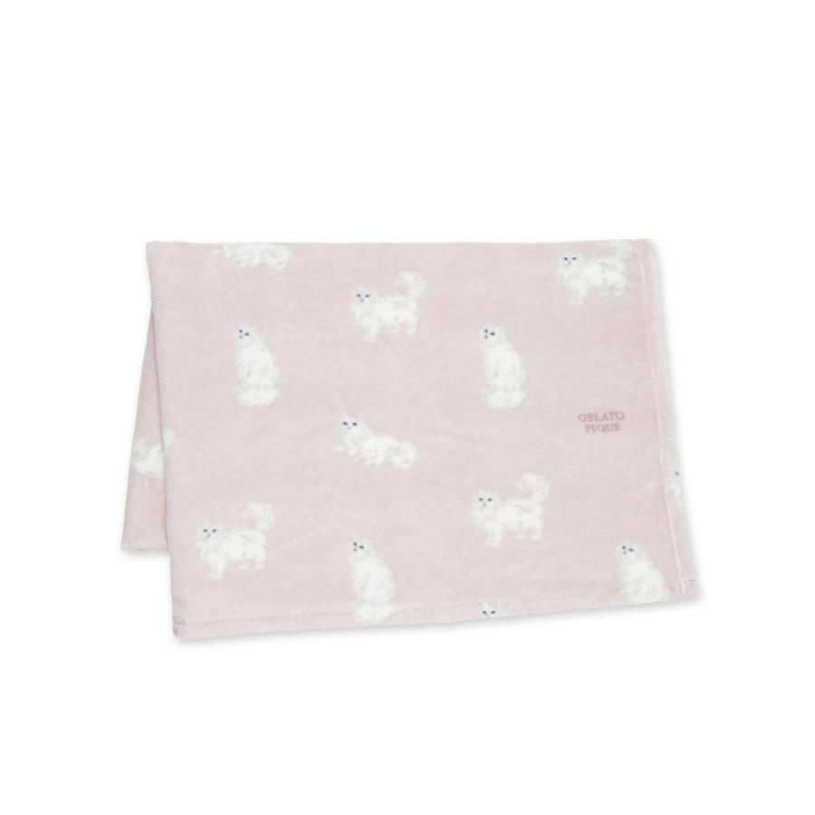 gelato pique（ジェラートピケ） Sleep CAT柄コットン毛布 psgg262806
