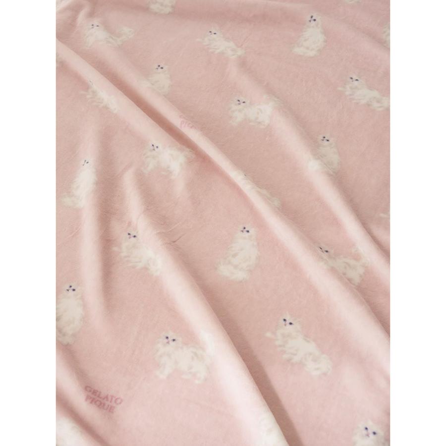 gelato pique（ジェラートピケ） Sleep CAT柄コットン毛布 psgg262806