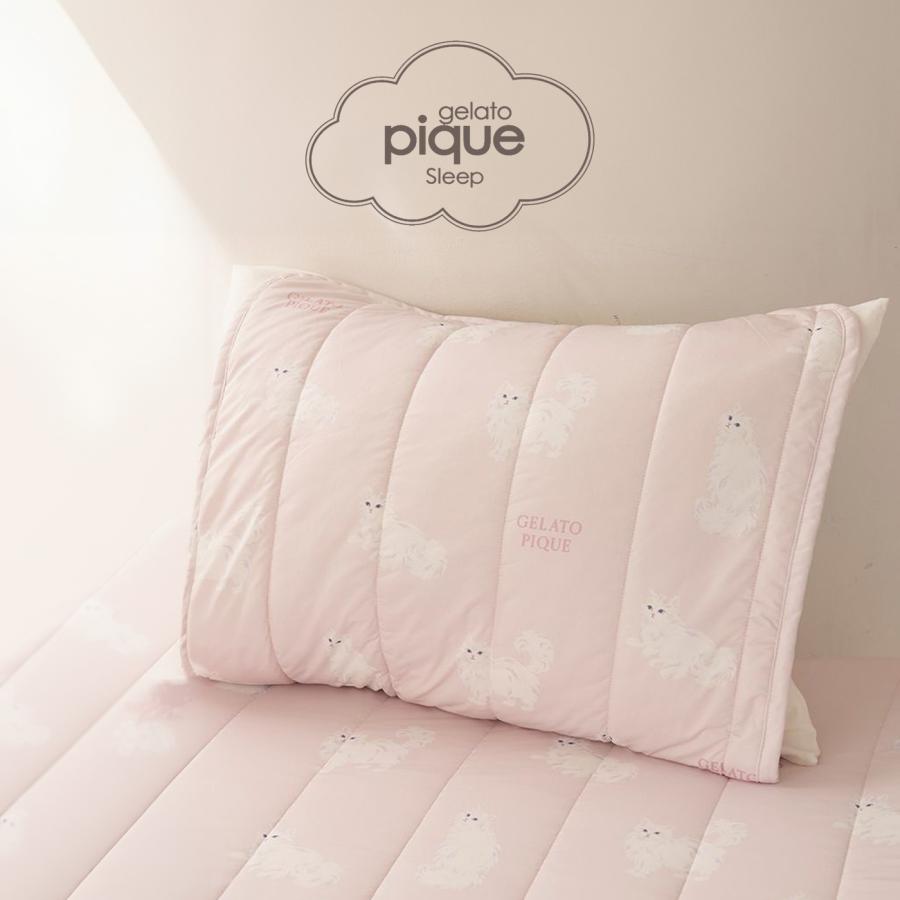 gelato pique（ジェラートピケ） Sleep 接触冷感 CAT柄ピローパッド