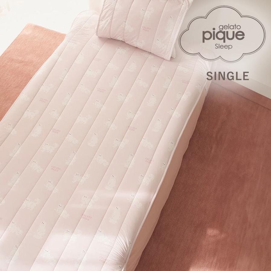 gelato pique（ジェラートピケ） Sleep 接触冷感 CAT柄敷きパッド