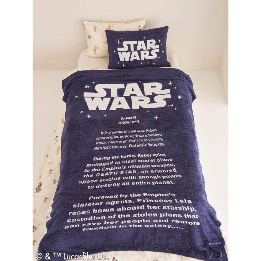 USA製　スターウォーズ　エピソード1 ラグ　ソファーカバー 142×118 gelato pique（ジェラートピケ） Sleep STAR WARS ジャガードマルチ