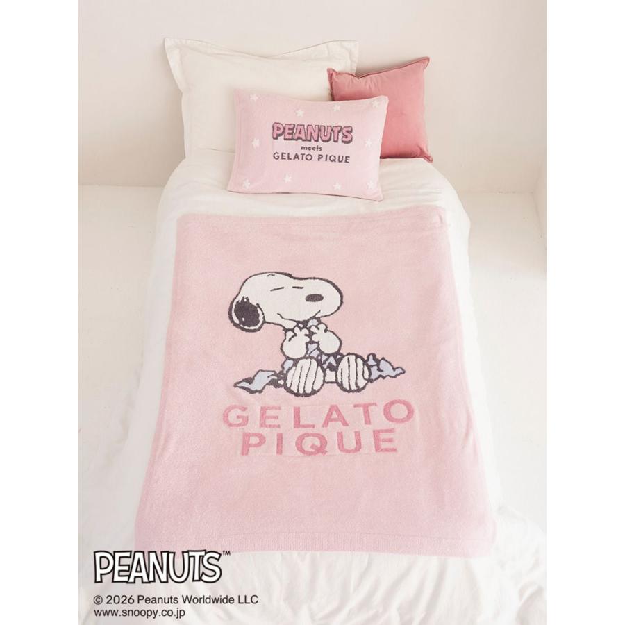 ジェラートピケ・PEANUTSコラボ未使用スヌーピー・ジャガードマルチカバー gelato pique（ジェラートピケ） gelato pique PEANUTS Sleep スムー