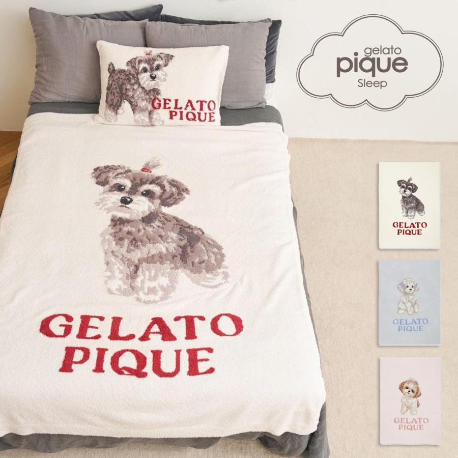 gelato pique（ジェラートピケ） Sleep リボンDOGモチーフジャガード