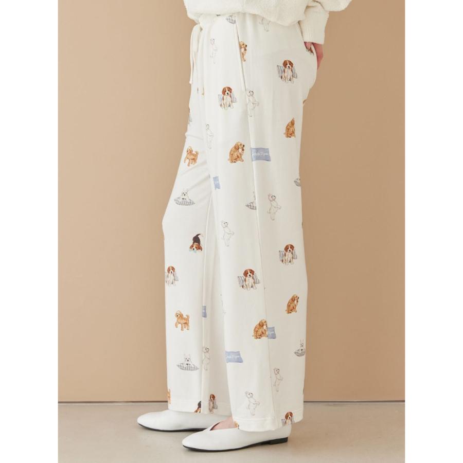 gelato pique（ジェラートピケ） UNISEX プレイフルDOG柄ロングパンツ