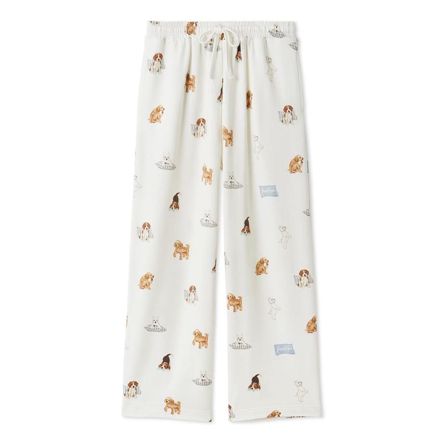 gelato pique（ジェラートピケ） UNISEX プレイフルDOG柄ロングパンツ