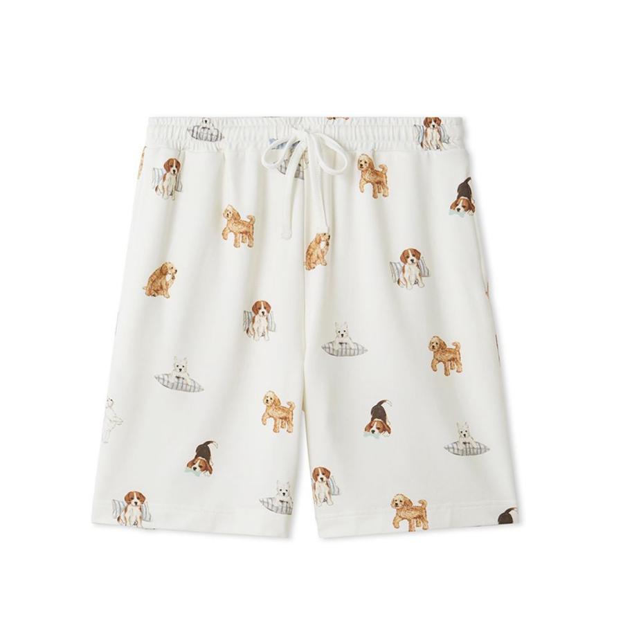 gelato pique（ジェラートピケ） プレイフルDOG柄ハーフパンツ
