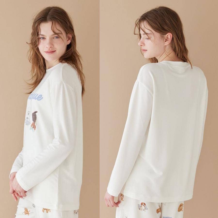 gelato pique（ジェラートピケ） プレイフルDOGワンポイントロンT