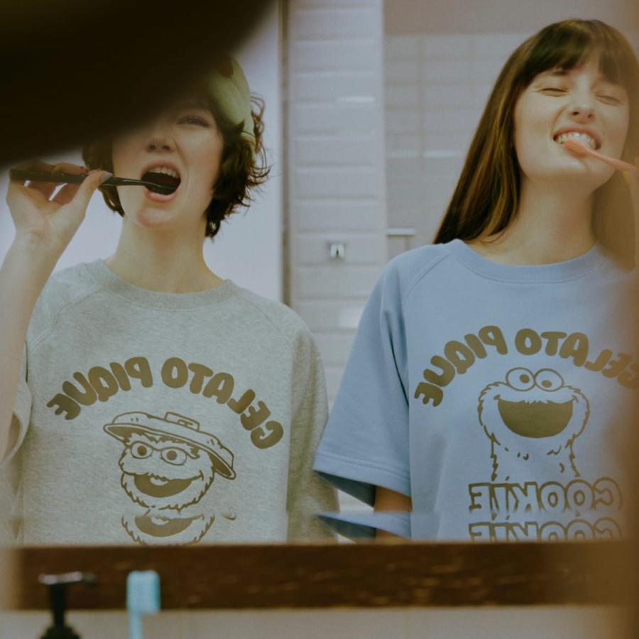 gelato pique（ジェラートピケ） ユニセックス SESAME STREET 裏毛プル