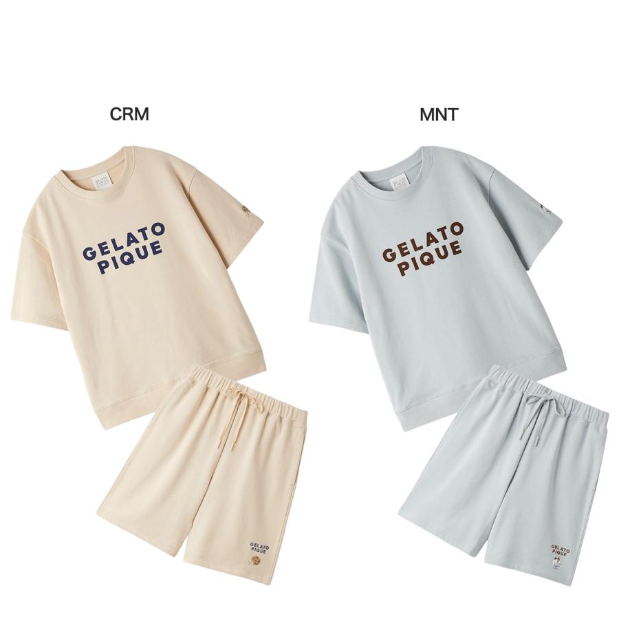 gelato pique（ジェラートピケ） UNISEX 裏毛ロゴプリントプルオーバー
