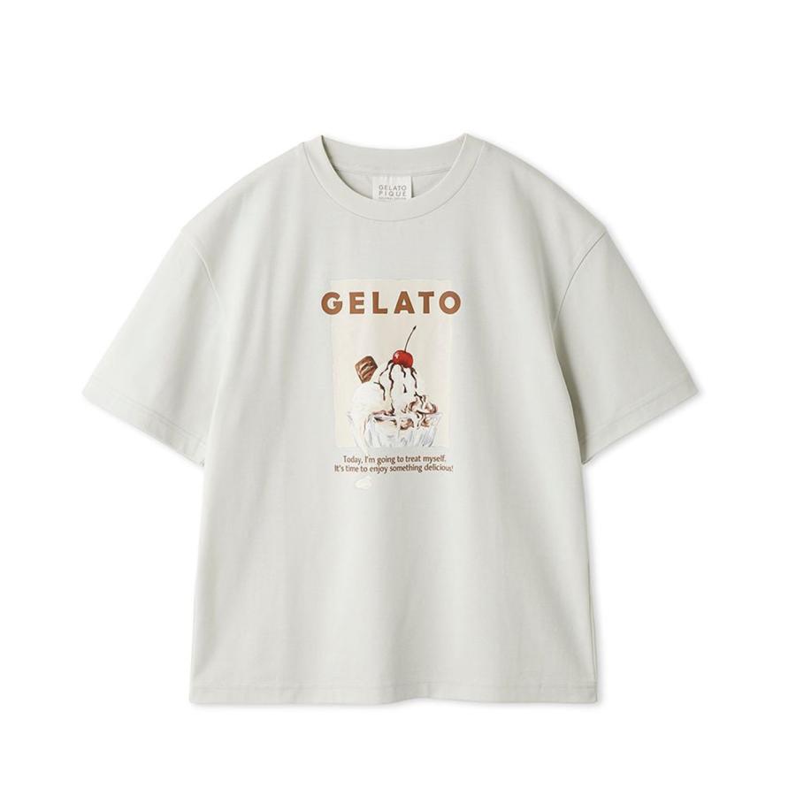 gelato pique（ジェラートピケ） 接触冷感 HIGH CALORIEワンポイントT