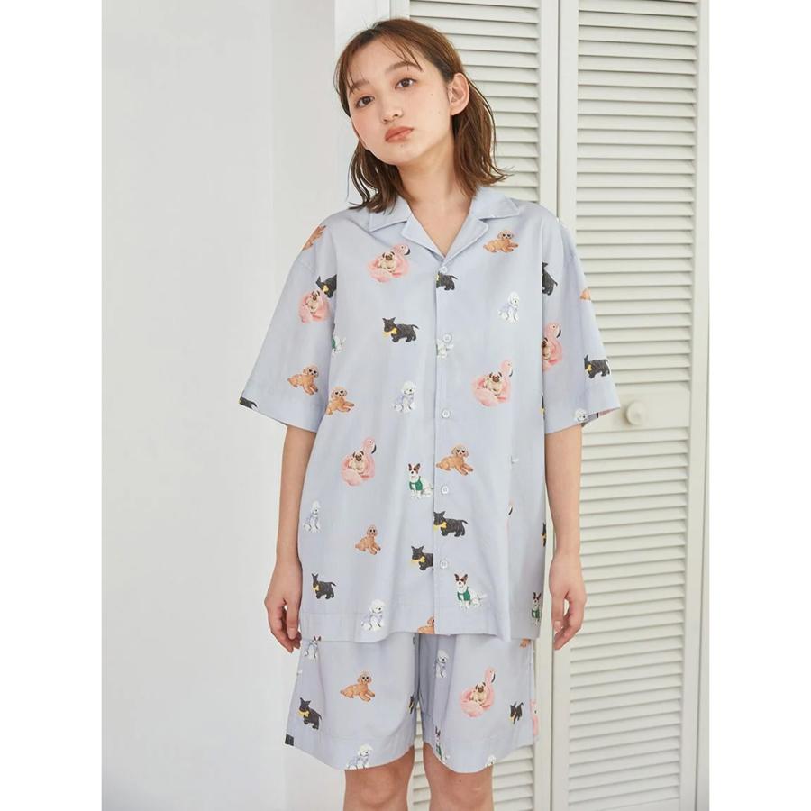 gelato pique ジェラートピケ UNISEX SUMMER DOG総柄シャツ