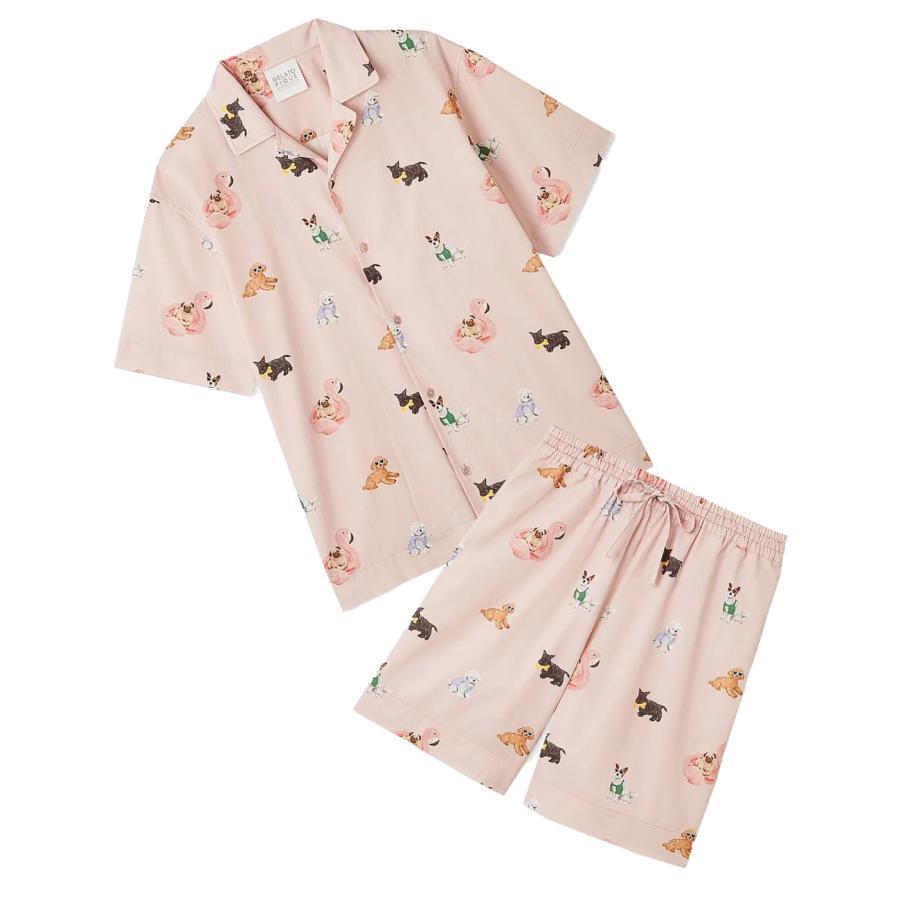 gelato pique ジェラートピケ UNISEX SUMMER DOG総柄シャツ