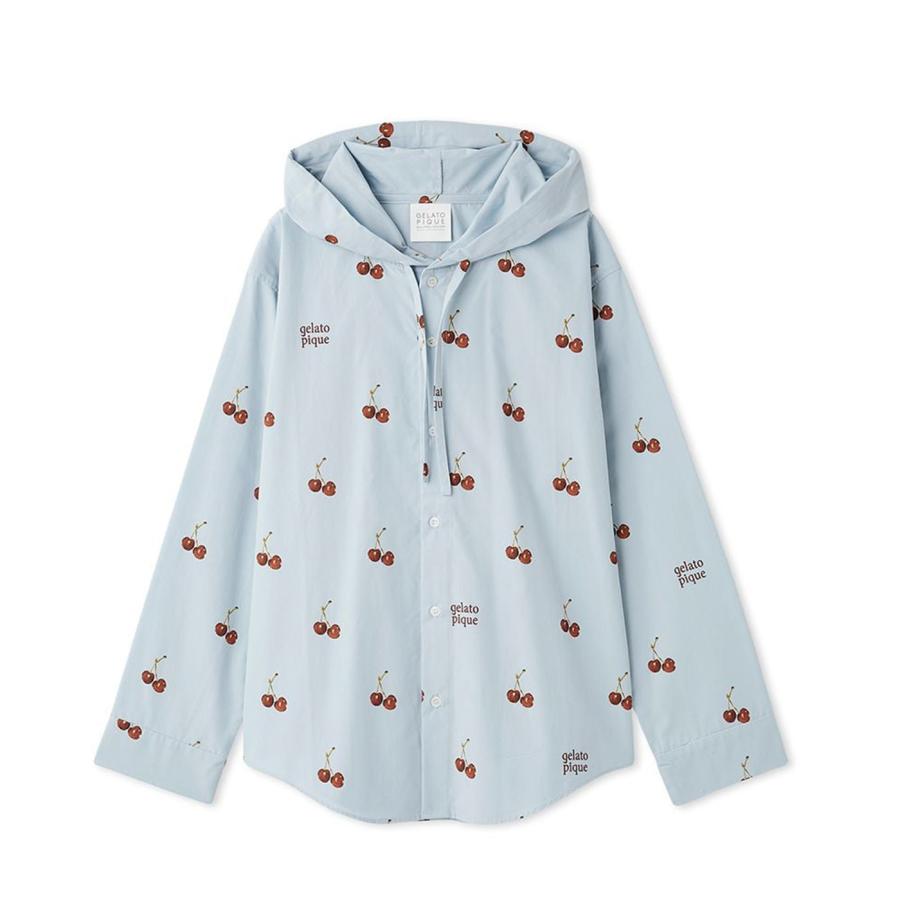 gelato pique（ジェラートピケ） SALE30%OFF UNISEX チェリー柄シャツ