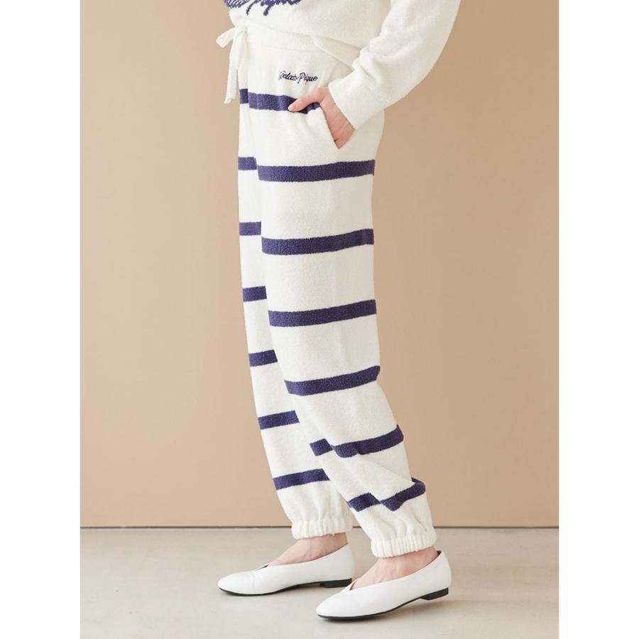 gelato pique（ジェラートピケ） エアリーモコボーダーロングパンツ