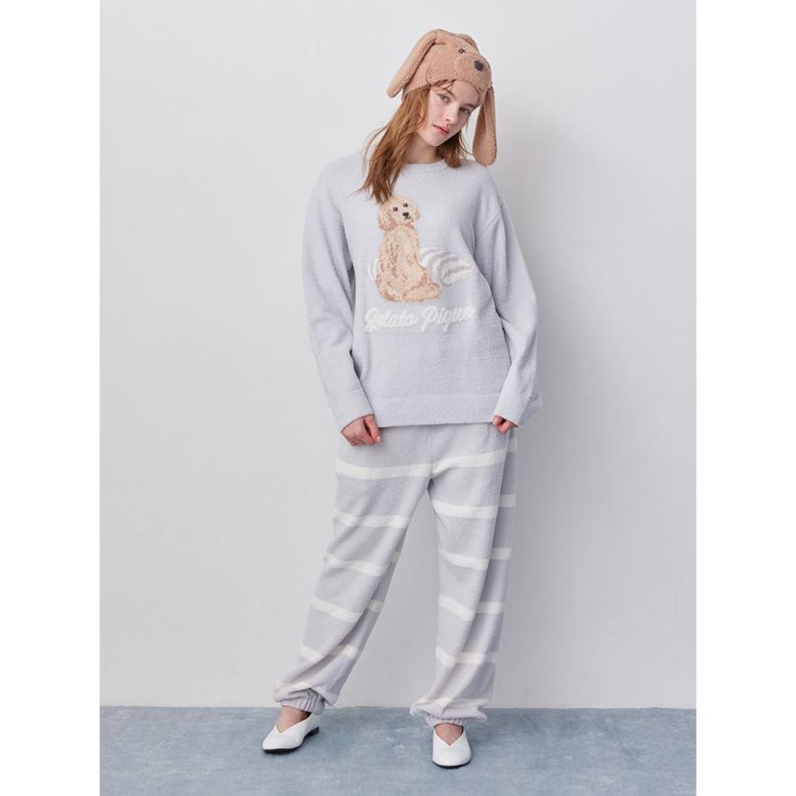 未使用⭐️ジェラートピケ＊フレンチドッグ　エアモコ　ロングパンツセット gelato pique（ジェラートピケ） UNISEX エアリーモコプレイフルDOG