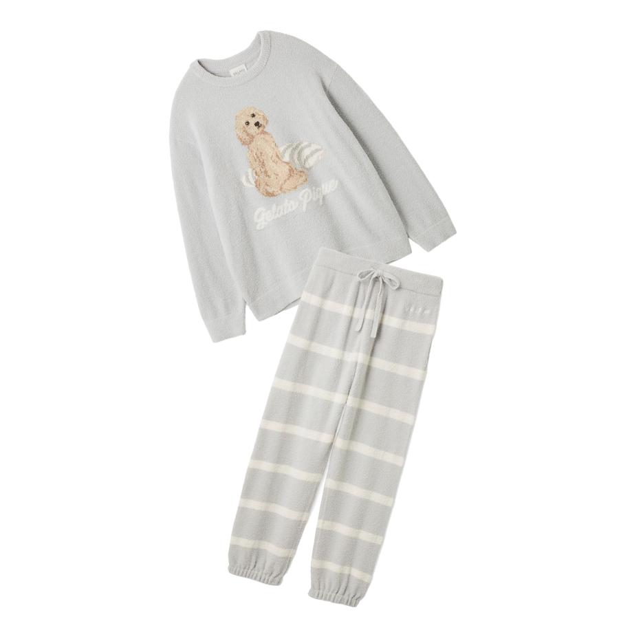 gelato pique（ジェラートピケ） UNISEX エアリーモコプレイフルDOG
