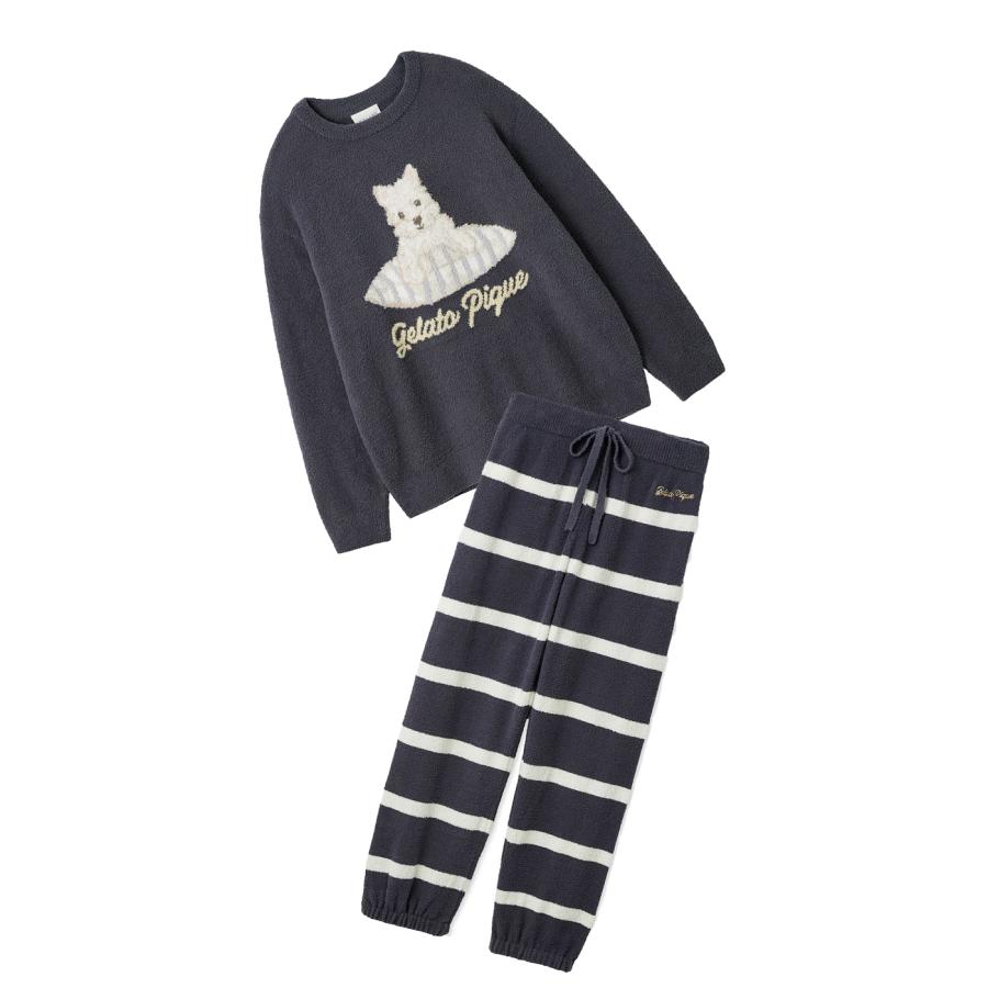 gelato pique（ジェラートピケ） UNISEX エアリーモコプレイフルDOG