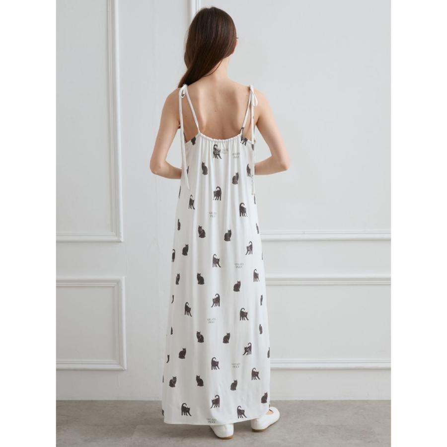 gelato pique ジェラートピケ HALLOWEEN CAT総柄キャミ