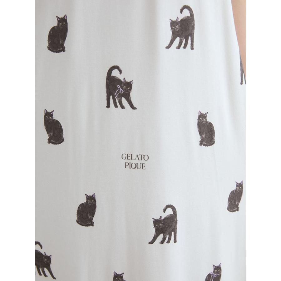 超美品‼️ジェラピケ ハロウィン 猫 ルームウェア ジェラート ピケ「黒ねこハロウィン」のルームウェア、黒ねこに