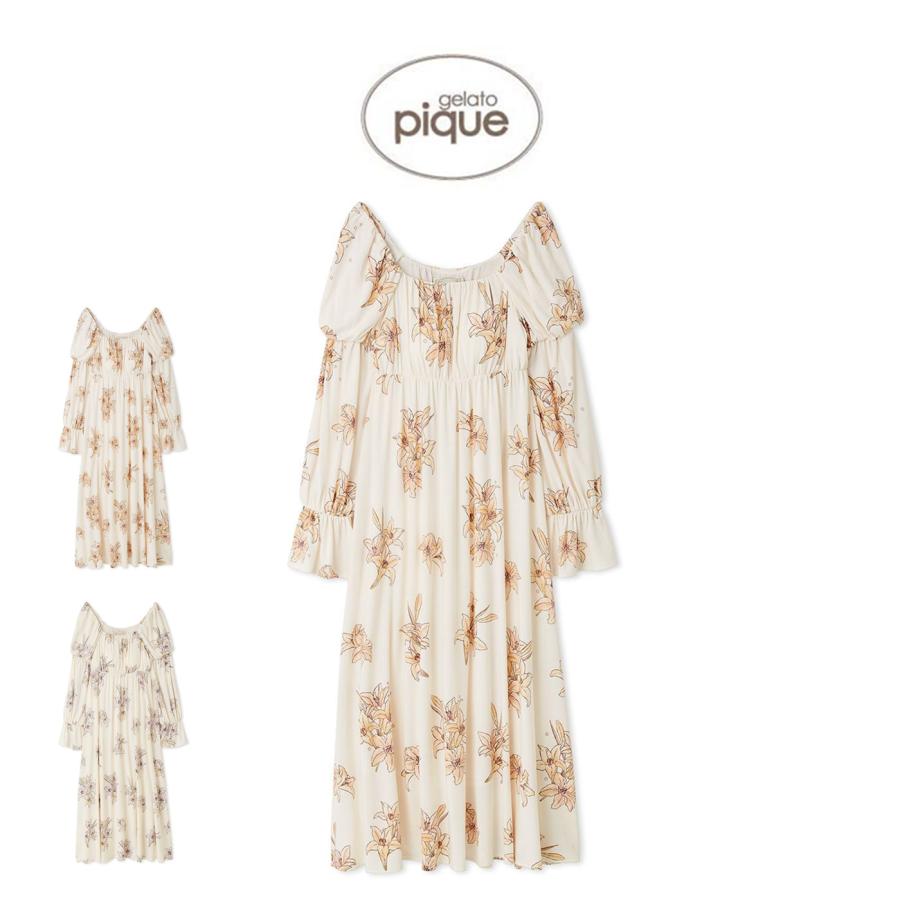 gelato pique（ジェラートピケ） MUCHA リリー柄カップインワンピース