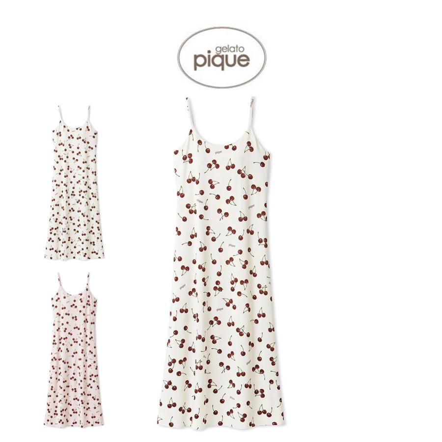 gelato pique（ジェラートピケ） チェリー柄カップインキャミ