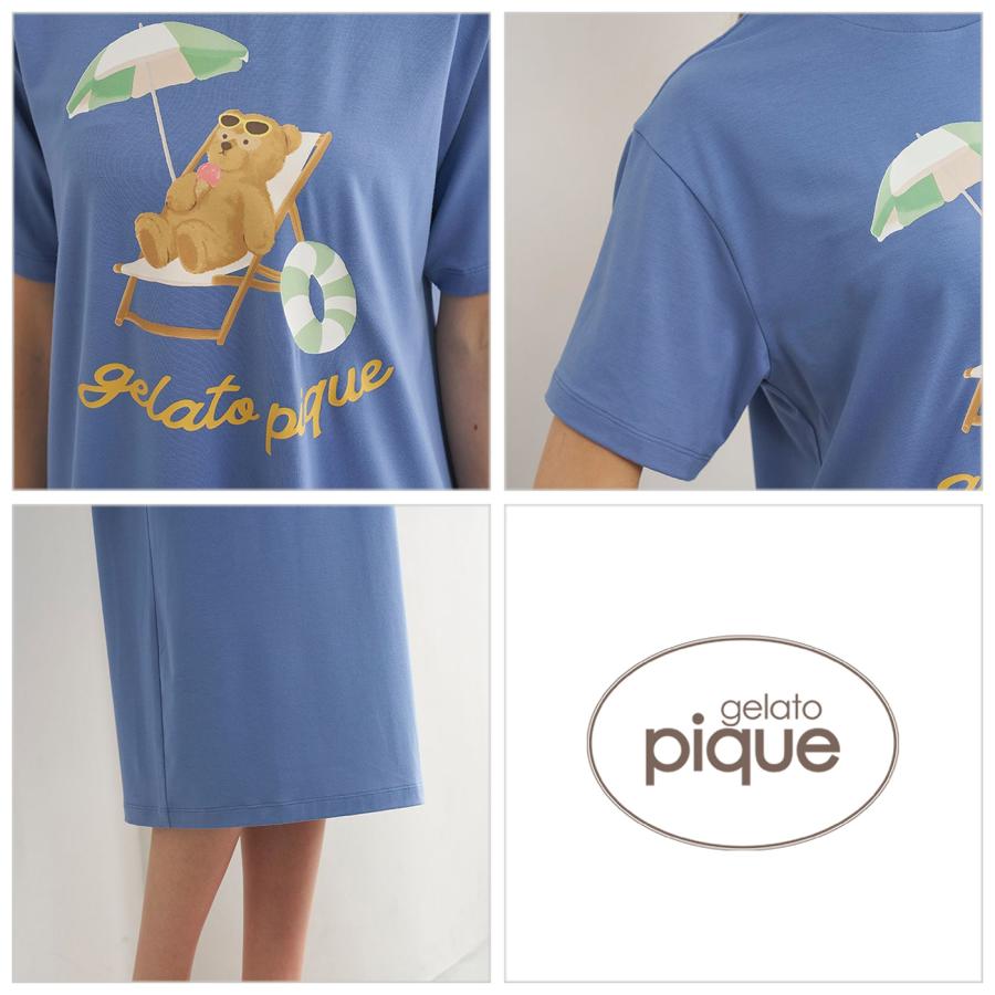gelato pique（ジェラートピケ） 接触冷感 サマーベアワンポイント