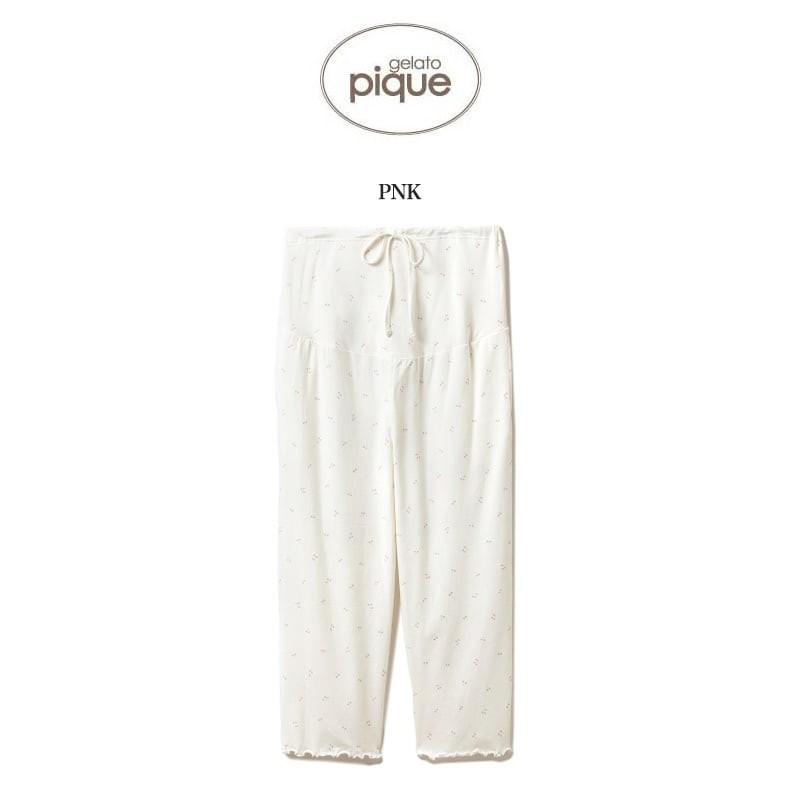 Gelato Pique ジェラートピケ 通販 チェリーモチーフマタニティロングパンツ Pwcp2213 春夏 パジャマ プレゼント 妊婦パンツ Rainbowbookclub Org
