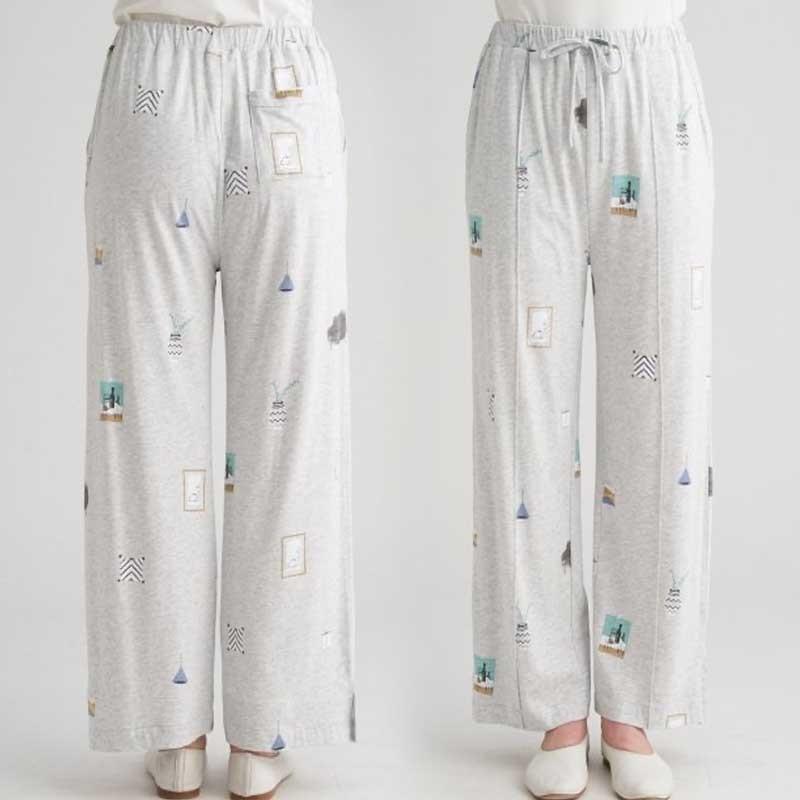 Gelato Pique ジェラートピケ ルームウェア 通販 インテリアモチーフロングパンツ Pwcp レディース パジャマ ギフト Pwcp セレクトショップムー 通販 Yahoo ショッピング