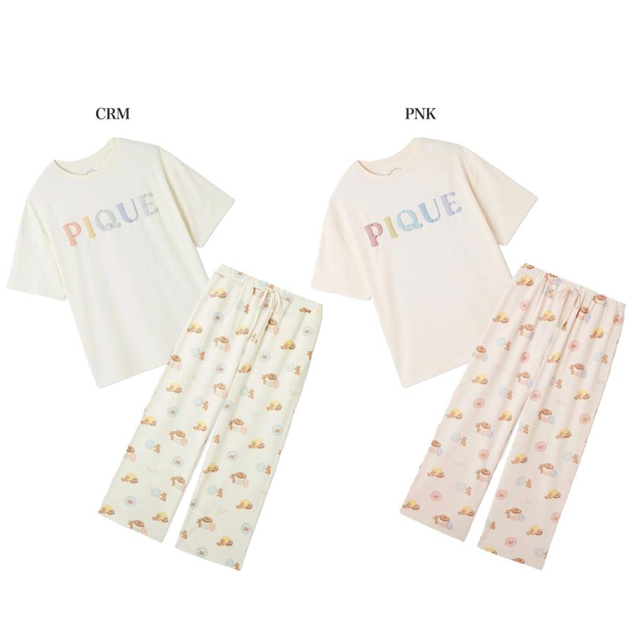 gelato pique ジェラートピケ ドーナツベア柄ワンポイントT gelato pique ジェラートピケ ドーナツベア柄ワンポイントT