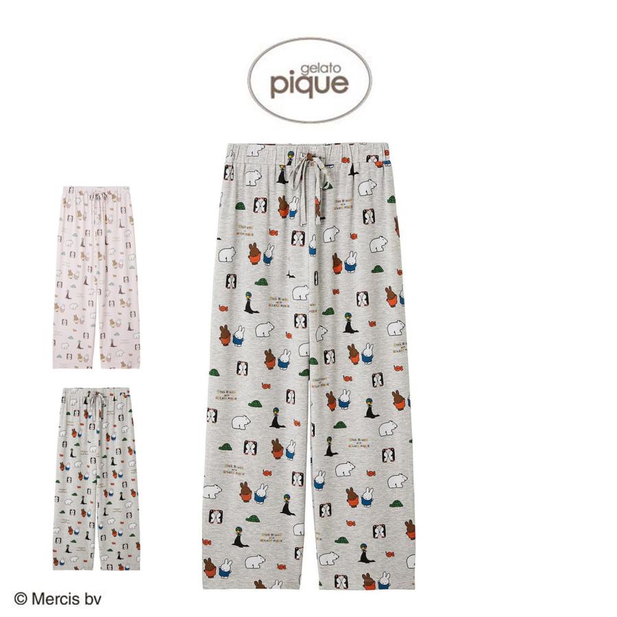 新品♡ジェラートピケ 【Dick Bruna】【接触冷感】上下セット gelato pique｜【Dick Bruna】【接触冷感】総柄ロングパンツ