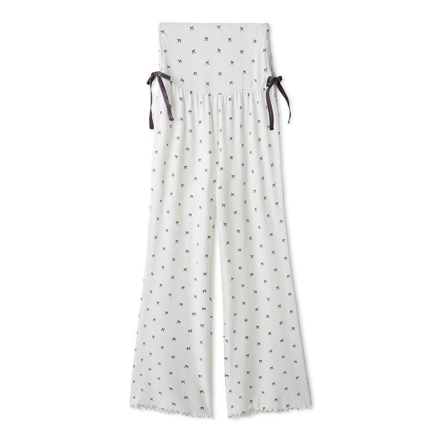 gelato pique（ジェラートピケ） HALLOWEEN 針抜きリボン柄ロング