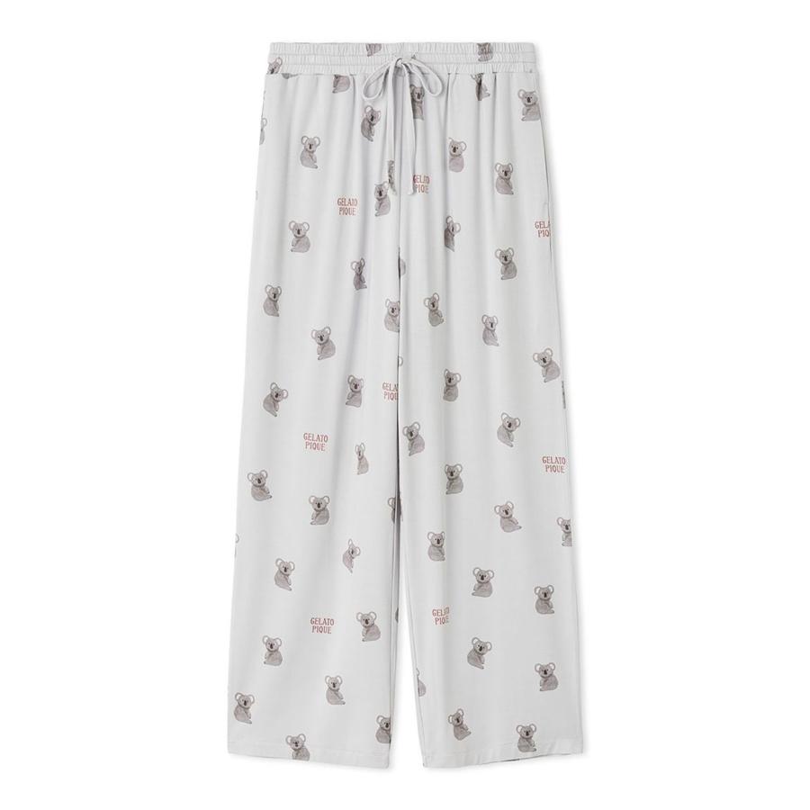 gelato pique（ジェラートピケ） 接触冷感 コアラ柄ロングパンツ