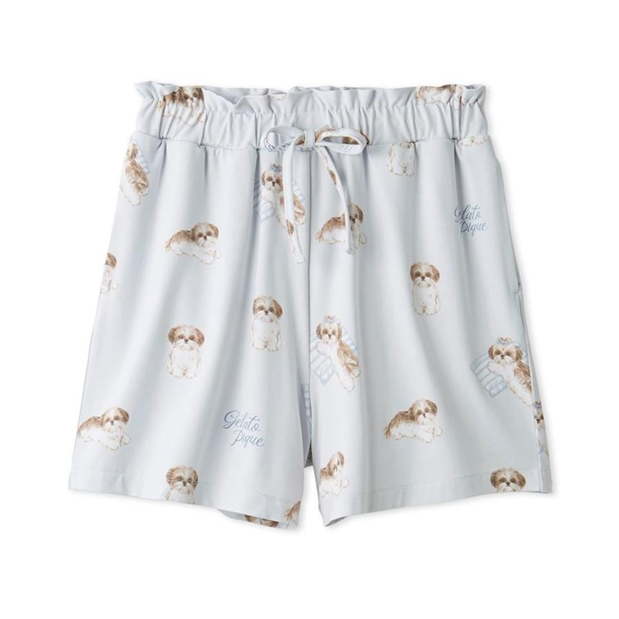 gelato pique ジェラートピケ シーズー柄ショートパンツ