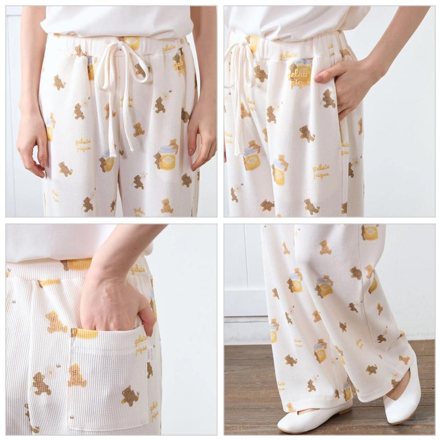 gelato pique ジェラートピケ はちみつベア柄ロングパンツ pwcp254329