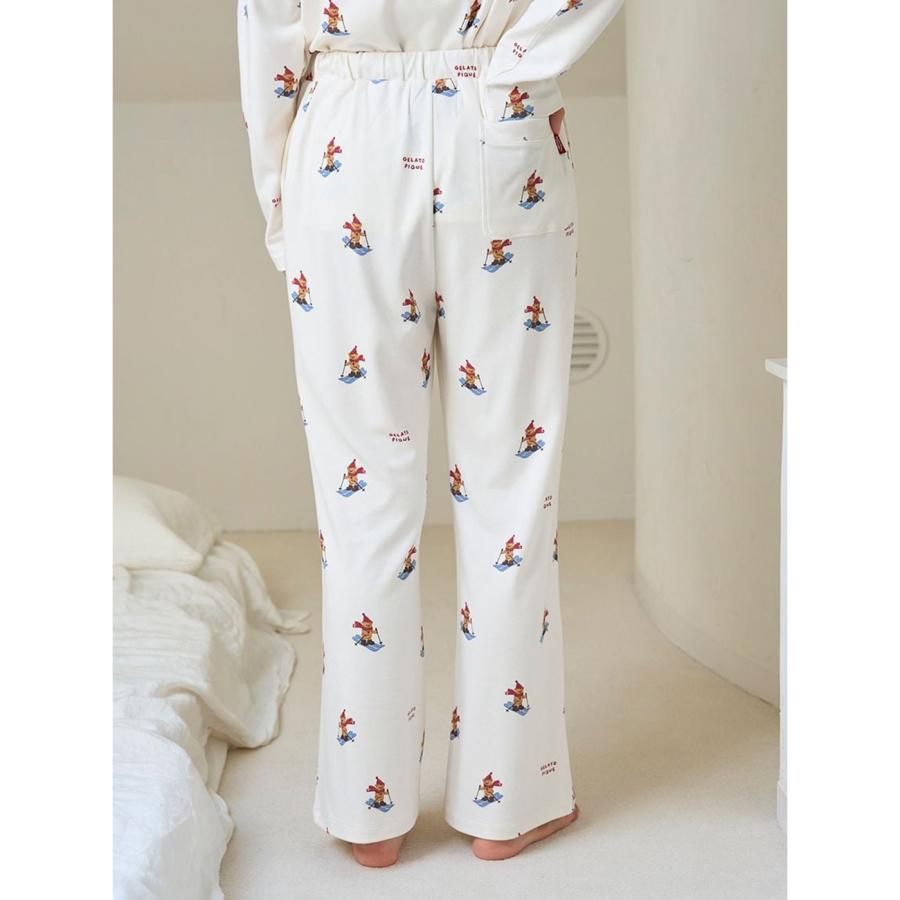 gelato pique（ジェラートピケ） HOLIDAY スキーベア柄ロングパンツ