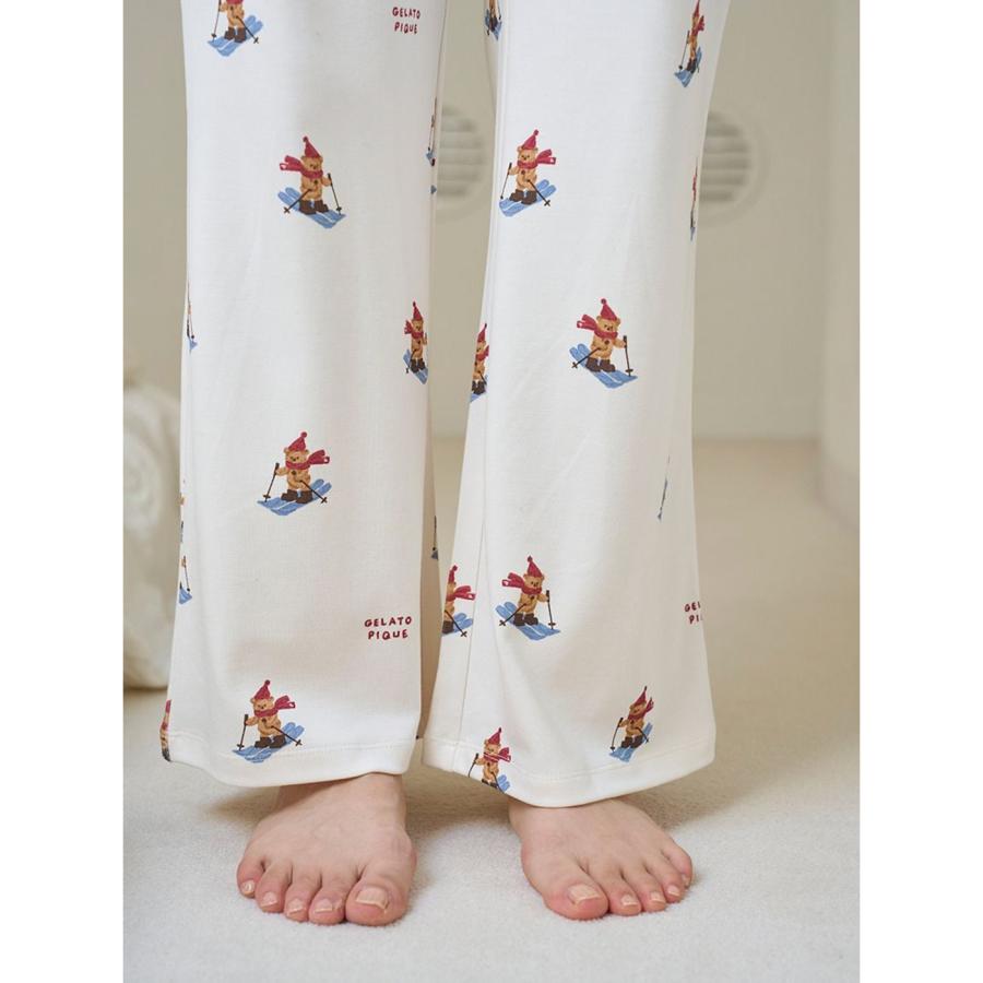 gelato pique（ジェラートピケ） HOLIDAY スキーベア柄ロングパンツ