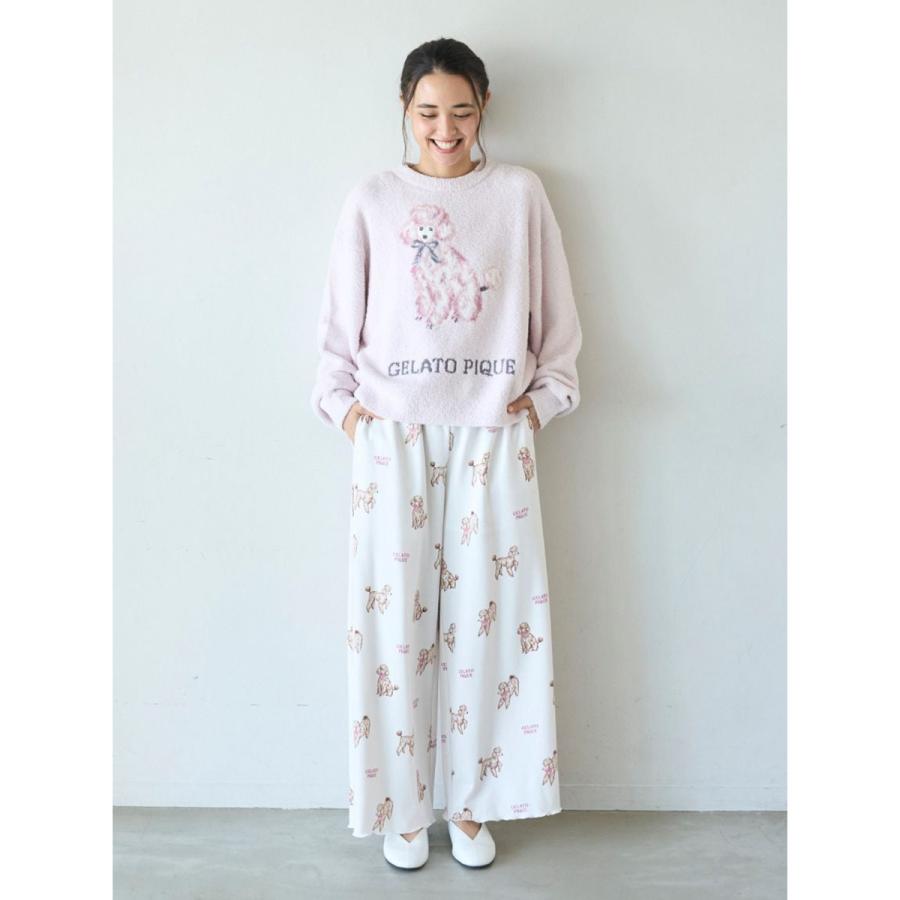 gelato pique ジェラートピケ プードル柄ロングパンツ pwcp255329